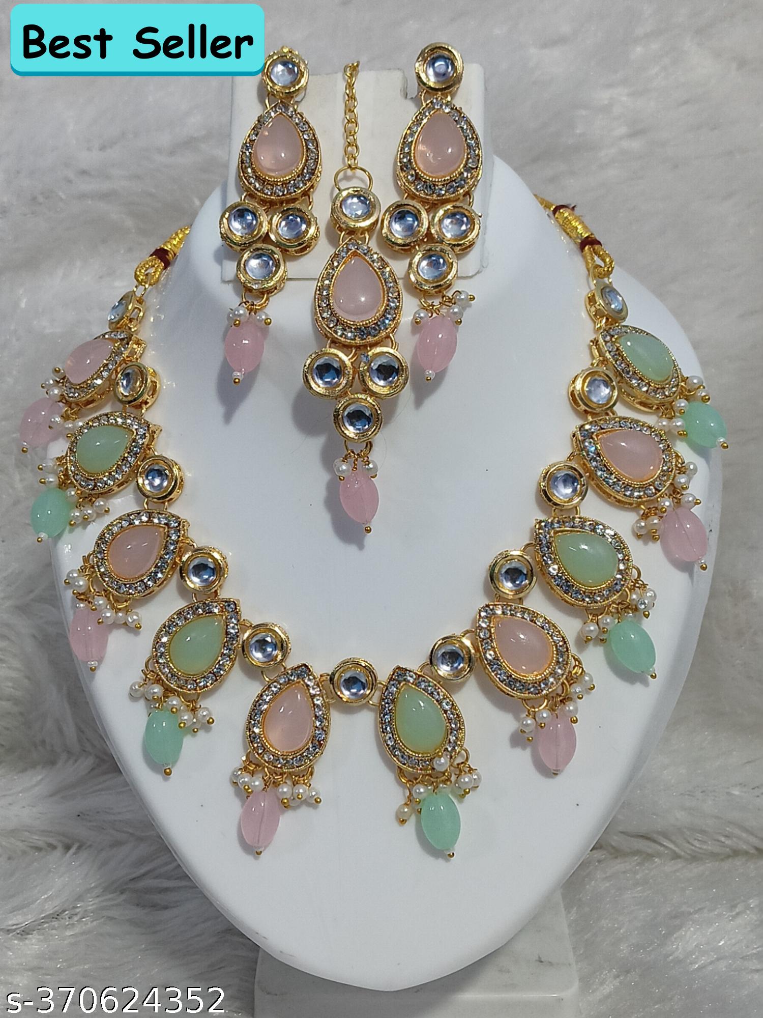 Sondarya Pastel Drop Kundan Choker Set