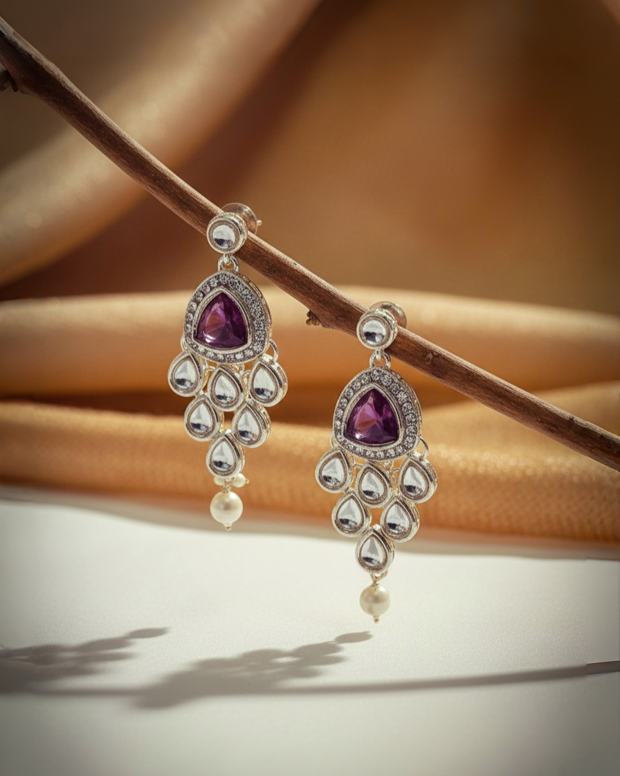 Sondarya Ruby Pink Kundan Choker Set with Maang Tikka (NL7A)